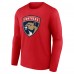 Футболка с длинным рукавом Florida Panthers Red Primary Logo