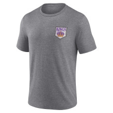 Los Angeles Kings Heather Gray Earnest Will Tri-Blend T-Shirt Los Angeles Kings Heather Gray Earnest Will Tri-Blend T-Shirt