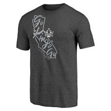 Los Angeles Kings Charcoal Shoot to Score Tri-Blend T-Shirt Los Angeles Kings Charcoal Shoot to Score Tri-Blend T-Shirt