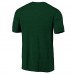 Футболка Minnesota Wild Green Distressed Logo Tri-Blend