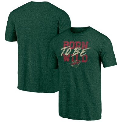 Футболка Minnesota Wild Green Shoot to Score Tri-Blend