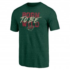 Футболка Minnesota Wild Green Shoot to Score Tri-Blend