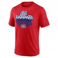 Футболка Montreal Canadiens Red Proclamation Tri-Blend