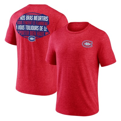 Футболка Montreal Canadiens Red Territorial Tri-Blend