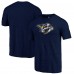 Nashville Predators Navy Distressed Tri-Blend T-Shirt