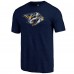 Nashville Predators Navy Distressed Tri-Blend T-Shirt