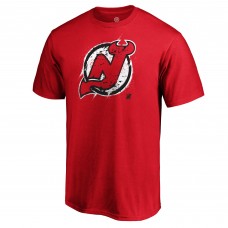 Футболка New Jersey Devils Red Splatter Logo
