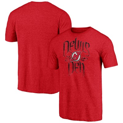 Футболка New Jersey Devils Red Shoot to Score Tri-Blend