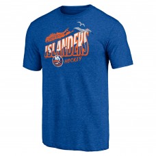 New York Islanders Royal Shoot to Score Tri-Blend T-Shirt New York Islanders Royal Shoot to Score Tri-Blend T-Shirt