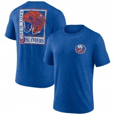 New York Islanders Royal Earnest Will Tri-Blend T-Shirt New York Islanders Royal Earnest Will Tri-Blend T-Shirt