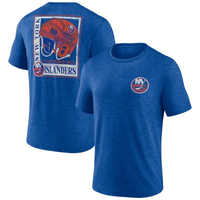 New York Islanders Royal Earnest Will Tri-Blend T-Shirt