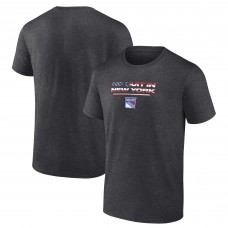 New York Rangers Charcoal Stars and Stripes T-Shirt New York Rangers Charcoal Stars and Stripes T-Shirt
