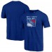 New York Rangers Blue Distressed Logo Tri-Blend T-Shirt New York Rangers Blue Distressed Logo Tri-Blend T-Shirt