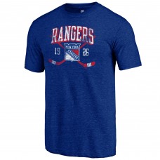 New York Rangers Blue Line Shift Tri-Blend T-Shirt New York Rangers Blue Line Shift Tri-Blend T-Shirt