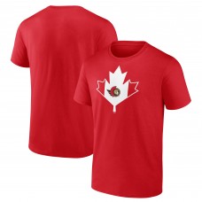 Ottawa Senators Red Canada Day T-Shirt Ottawa Senators Red Canada Day T-Shirt