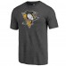 Футболка Pittsburgh Penguins Charcoal Distressed Logo Tri-Blend