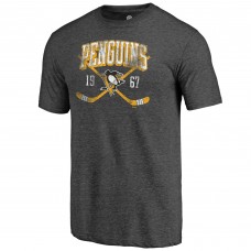 Футболка Pittsburgh Penguins Charcoal Line Shift Tri-Blend