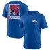Футболка Quebec Nordiques Blue Earnest Will Tri-Blend
