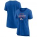 Футболка Женская Quebec Nordiques Blue Hit the Ice Tri-Blend