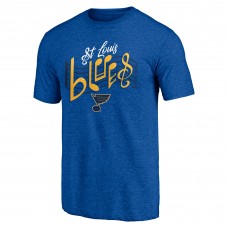 St. Louis Blues Blue Shoot to Score Tri-Blend T-Shirt