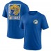 St. Louis Blues Blue Earnest Will Tri-Blend T-Shirt