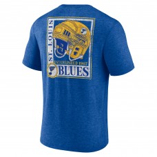 St. Louis Blues Blue Earnest Will Tri-Blend T-Shirt