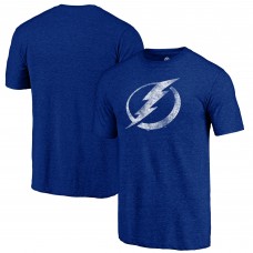 Футболка Tampa Bay Lightning Blue Distressed Logo Tri-Blend Футболка Tampa Bay Lightning Blue Distressed Logo Tri-Blend