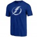 Футболка Tampa Bay Lightning Blue Distressed Logo Tri-Blend