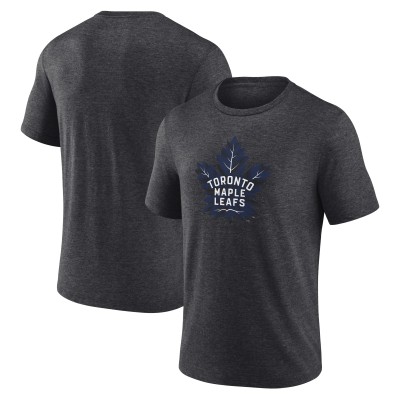 Toronto Maple Leafs Charcoal Alternate Logo Tri-Blend T-Shirt