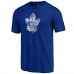 Футболка Toronto Maple Leafs Blue Distressed Logo Tri-Blend
