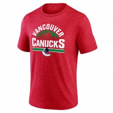 Vancouver Canucks Red Represent Tri-Blend T-Shirt