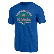 Vancouver Canucks Blue Shoot to Score Tri-Blend T-Shirt