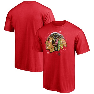 Футболка Chicago Blackhawks Snow Logo - Red