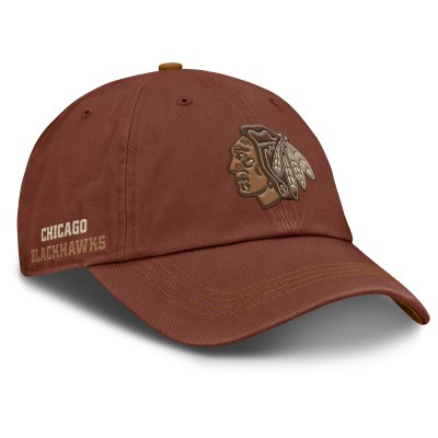 Бейсболка Chicago Blackhawks Fanatics Brown Fall Leaves Timber