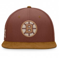 Boston Bruins Fanatics Brown Fall Leaves Acreage Snapback Hat