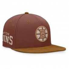 Boston Bruins Fanatics Brown Fall Leaves Acreage Snapback Hat