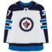 Игровая джерси Connor Hellebuyck Winnipeg Jets Autographed Fanatics Authentic White adidas Authentic