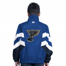 Подростковая St. Louis Blues Starter Royal Prospect Half-Zip Pullover Top