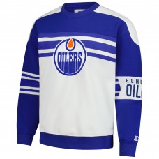 Кофта Edmonton Oilers Starter White Defense Fleece Crewneck
