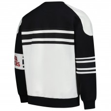 Ottawa Senators Starter White Defense Fleece Crewneck Pullover Sweatshirt