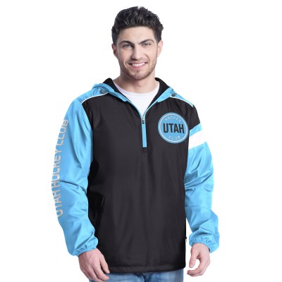 Куртка на короткой молнии Utah Hockey Club G-III Sports by Carl Banks Light Blue/Black Lateral