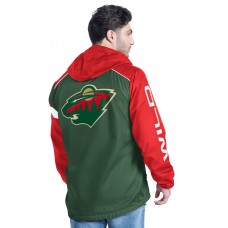 Куртка на короткой молнии Minnesota Wild G-III Sports by Carl Banks Green/Red Lateral
