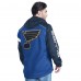 St. Louis Blues G-III Sports by Carl Banks Blue/Navy Lateral Half-Zip Hoodie Jacket