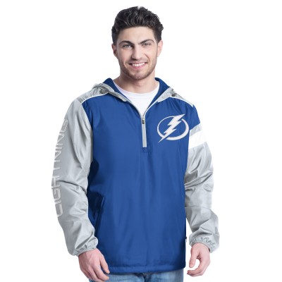 Куртка на короткой молнии Tampa Bay Lightning G-III Sports by Carl Banks Blue/Gray Lateral