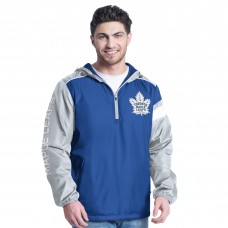 Кофта на короткой молнии Toronto Maple Leafs G-III Sports by Carl Banks Blue/Gray Lateral