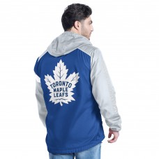 Кофта на короткой молнии Toronto Maple Leafs G-III Sports by Carl Banks Blue/Gray Lateral