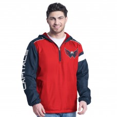 Куртка на короткой молнии Washington Capitals G-III Sports by Carl Banks Red/Navy Lateral