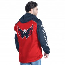 Куртка на короткой молнии Washington Capitals G-III Sports by Carl Banks Red/Navy Lateral
