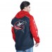 Columbus Blue Jackets G-III Sports by Carl Banks Navy/Red Lateral Half-Zip Hoodie Jacket