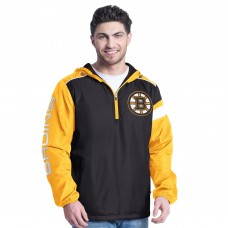 Куртка на короткой молнии Boston Bruins G-III Sports by Carl Banks Black/Gold Lateral